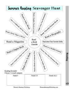 Reading Incentive for kids- great for trying to work at home with kids! Other printables at womensbusinessworkshop.com.