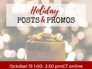 Holiday Promo and Posts online workshop