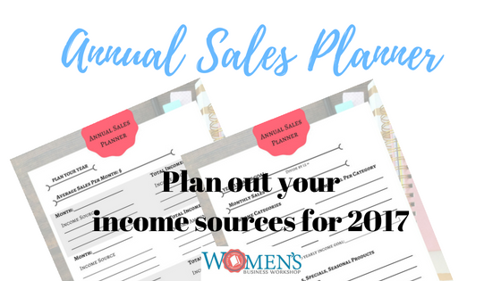 Annual sales planner